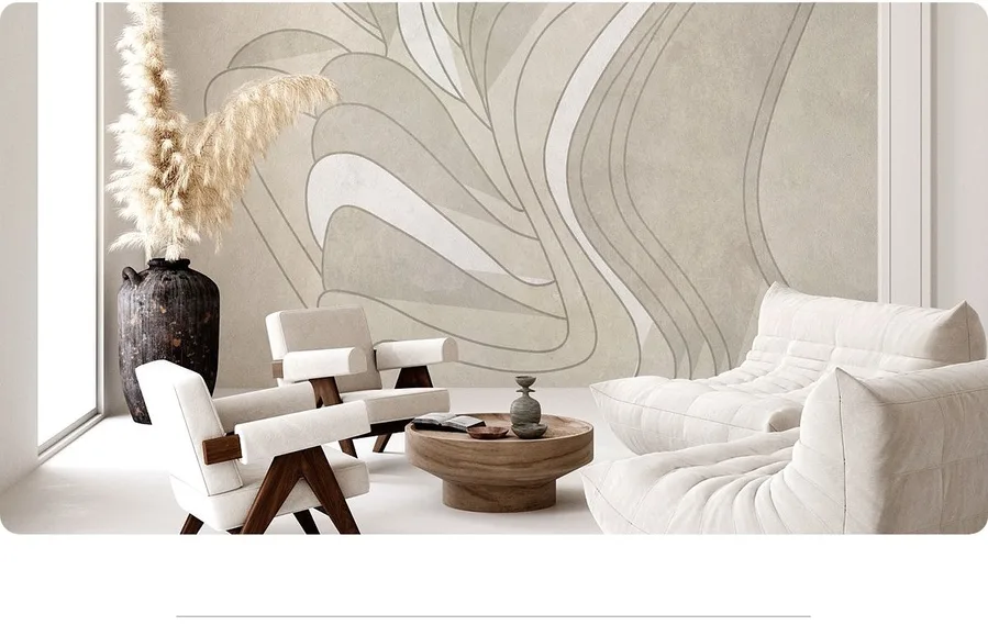 Honpo Abstract beige wallpaper